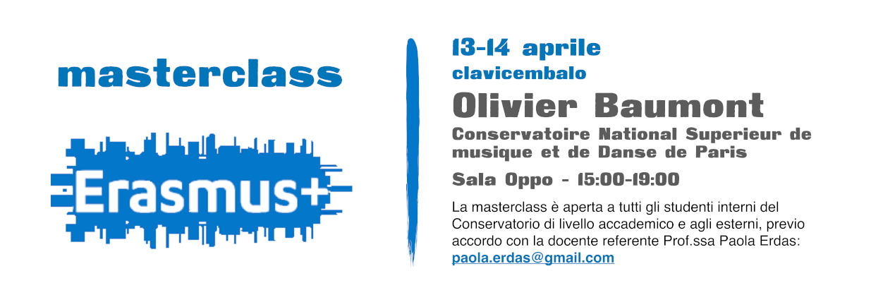 Erasmus+ Masterclass  Clavicembalo - Baumont 13-14 Aprile