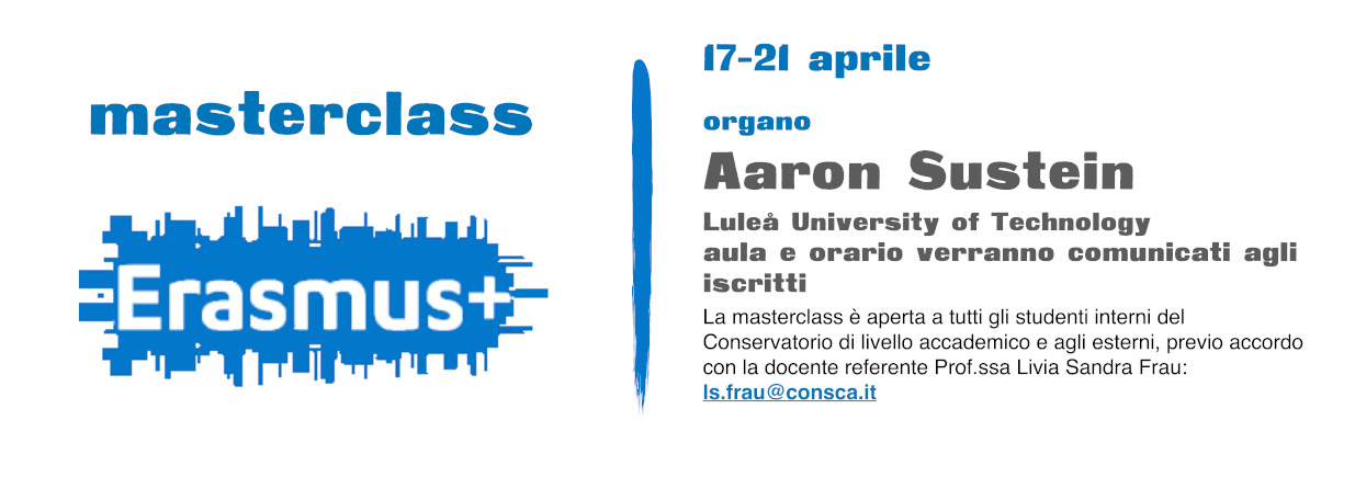 Erasmus+ Masterclass  Organo - Sustein 17-21 Aprile